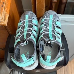 Eddie Bauer Gray and Teal Women's Shoes